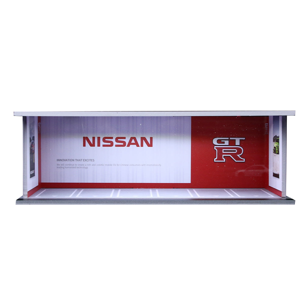 NISSAN GTR Parking Stackable Diorama w/ LED Lights 1:64 Scale