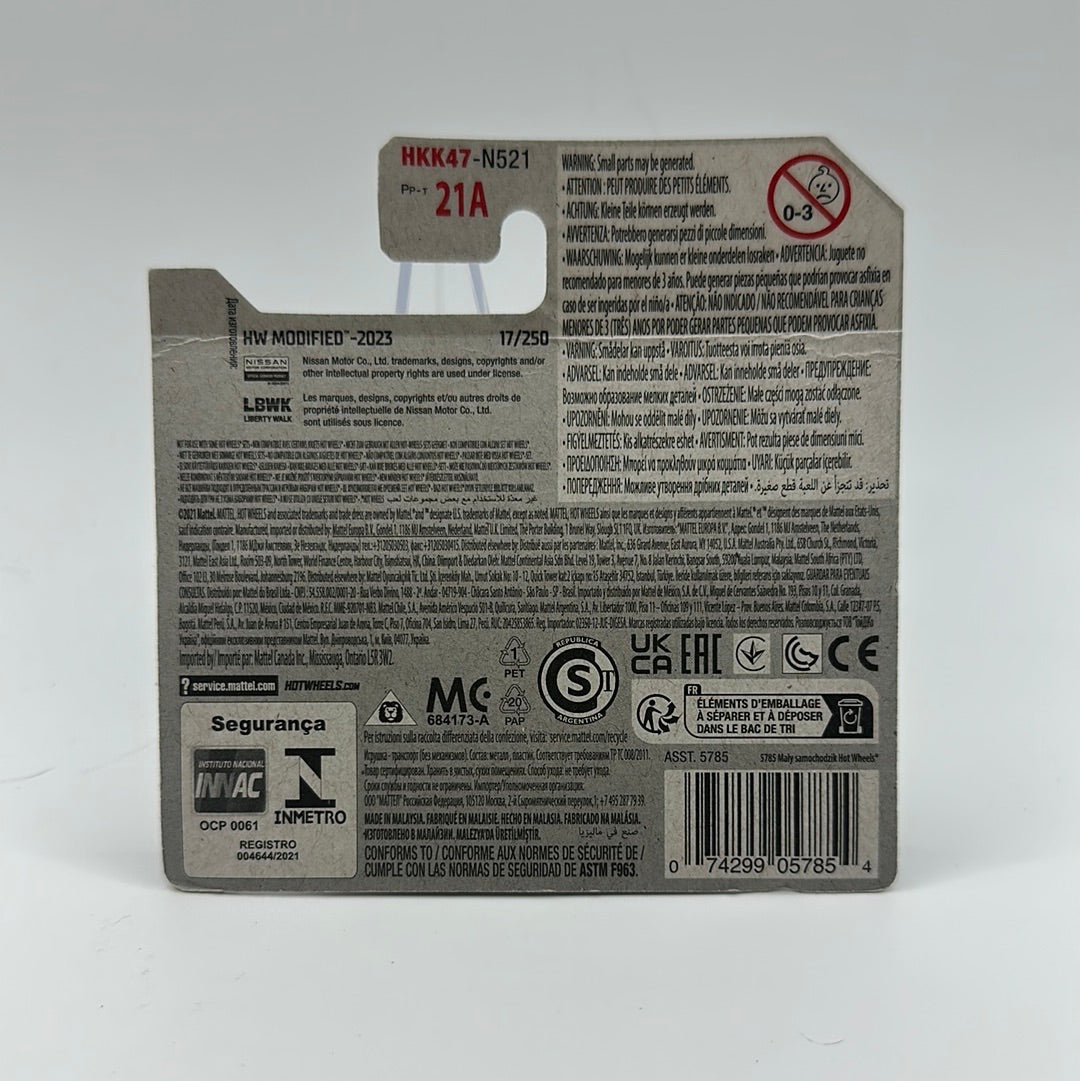 LB Super Silhouette Nissan Silvia S15 - HW Modified 1/5 Hotwheels Mainline 17/250 *Damaged Card*