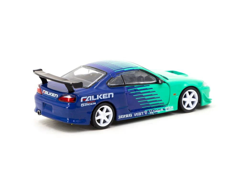 NISSAN S15 SILVIA VERTEX FALKEN TYRES TARMAC WORKS 1:64