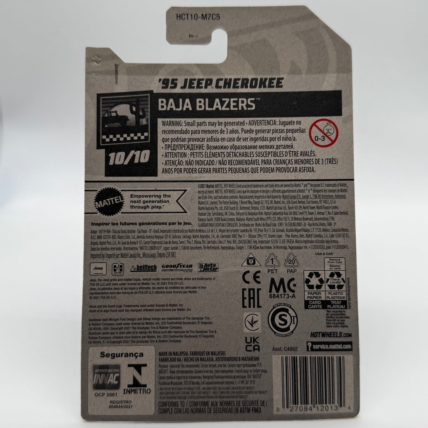‘95 Jeep Cherokee - Baja Blazers 10/10 Hotwheels Mainline 150/250