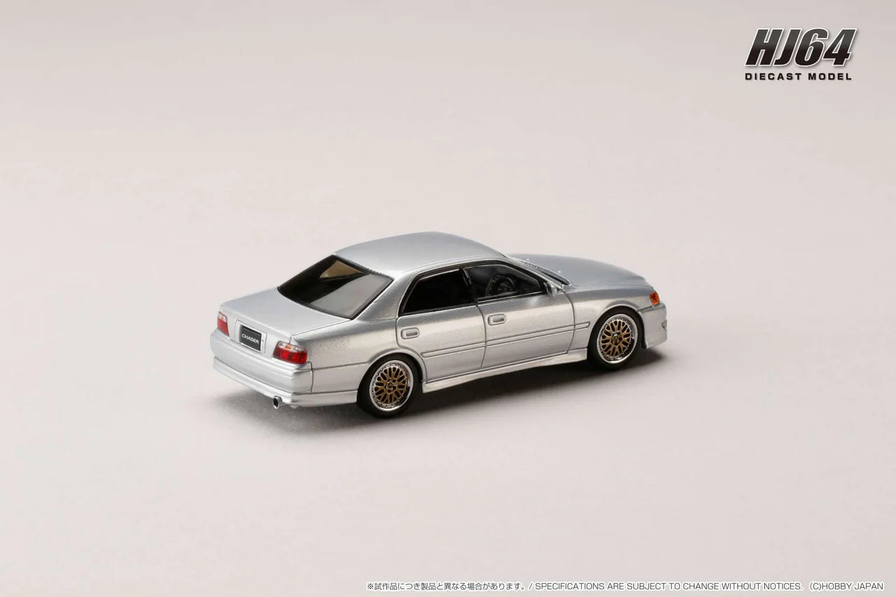 Toyota CHASER TOURER V (JZX100) 1998 SILVER METALLIC - Hobby Japan 1:64