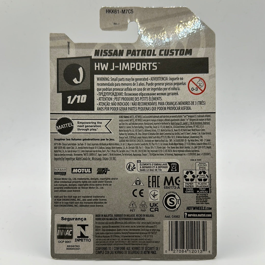 Nissan Patrol Custom HW J-Imports 1/10 Hotwheels 20/250 Mainline 1:64