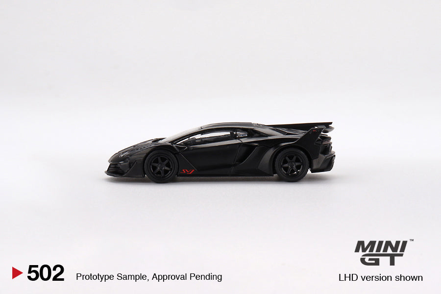 Lamborghini LB-Silhouette WORKS Aventador GT EVO Matte Black 1:64 Scale