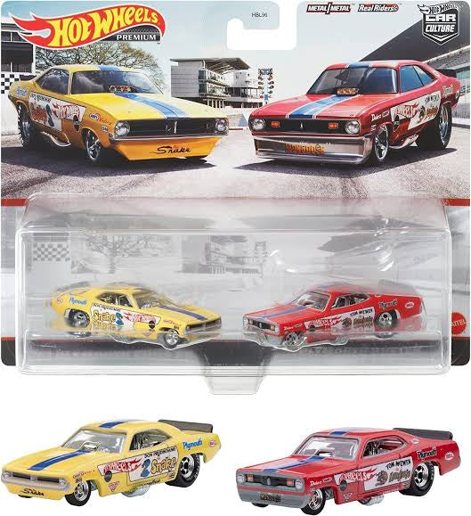 Hot Wheels Premium Twin pack Plymouth Cuda & Duster 1:64