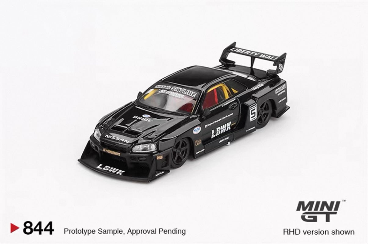 Nissan LB-ER34 Super Silhouette SKYLINE Black - MGT00844 Mini GT 1:64