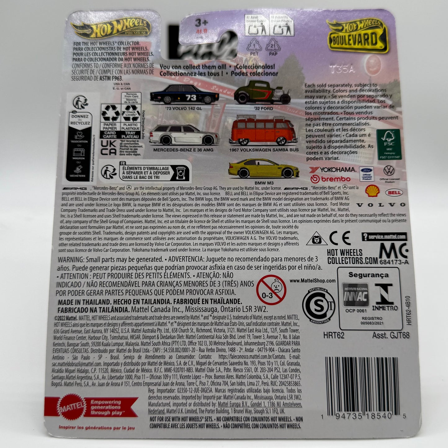 1968 Volkswagen SAMBA BUS Boulevard #114 Hotwheels Premium