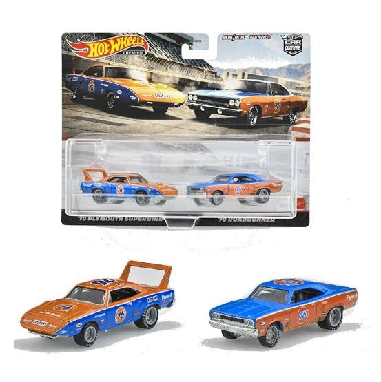 Hot Wheels Premium Twin pack Plymouth Superbird & Roadrunner 1:64