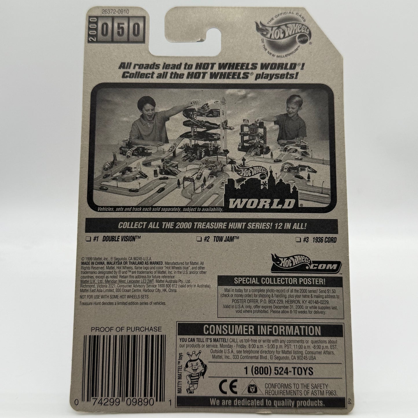 Tow Jam - 2000 Treasure Hunt Series #2 of 12 Cars Hotwheels *STH*