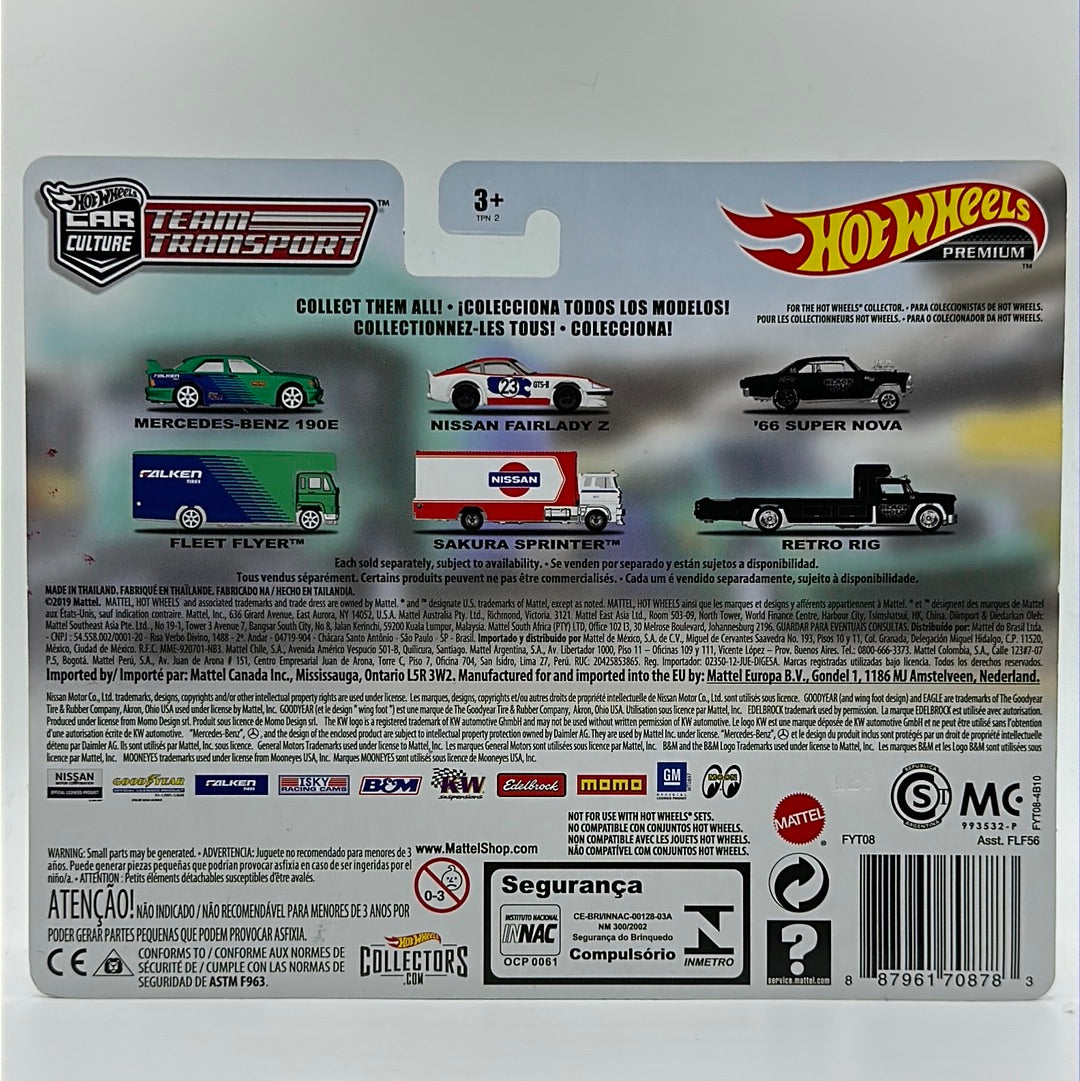 Mercedes-Benz 190E Fleet Flyer - Team Transport #10 FALKEN *WHEEL VARIATION*