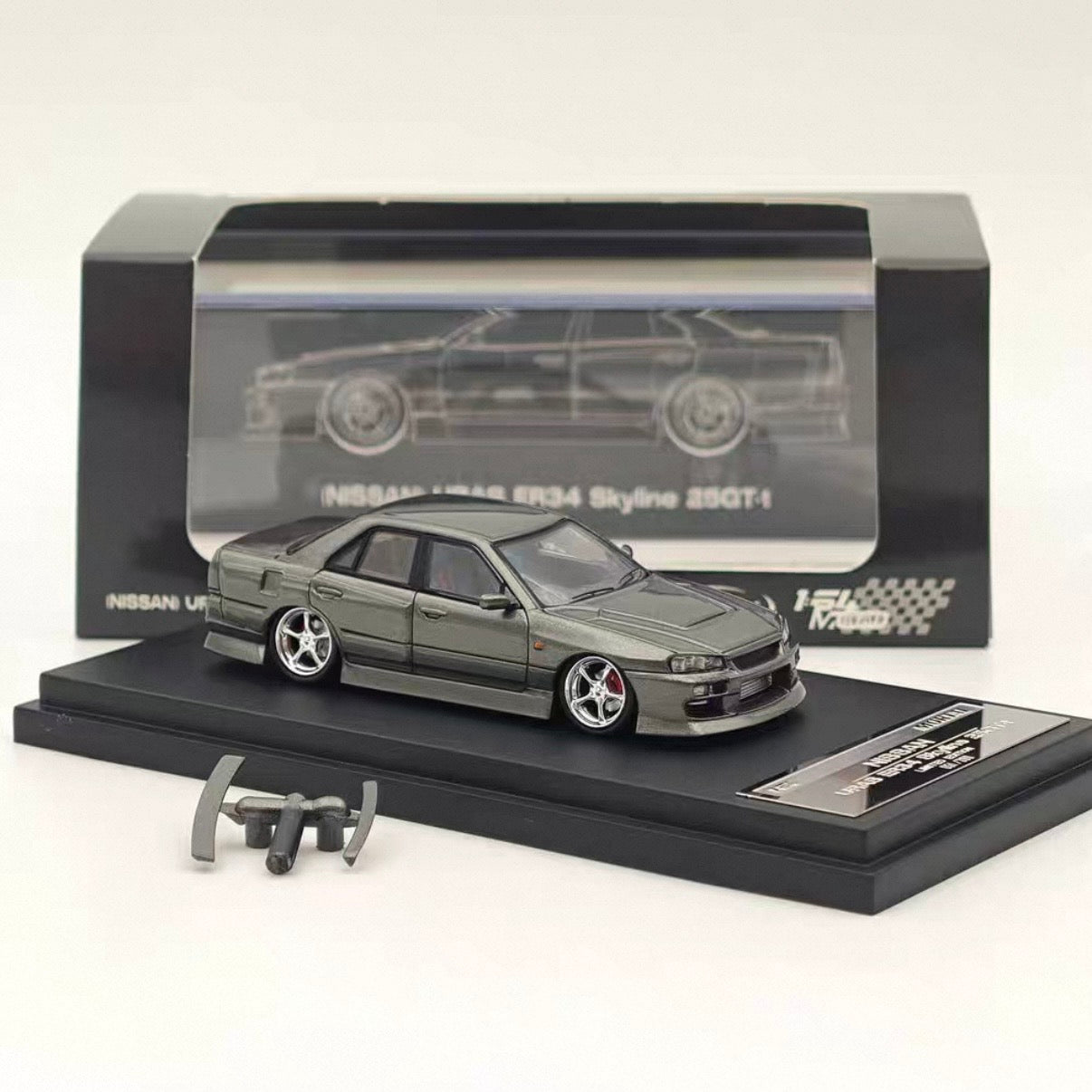 Nissan URAS ER34 Skyline GT-t - MORTAL 1:64 LIMITED TO 499pcs