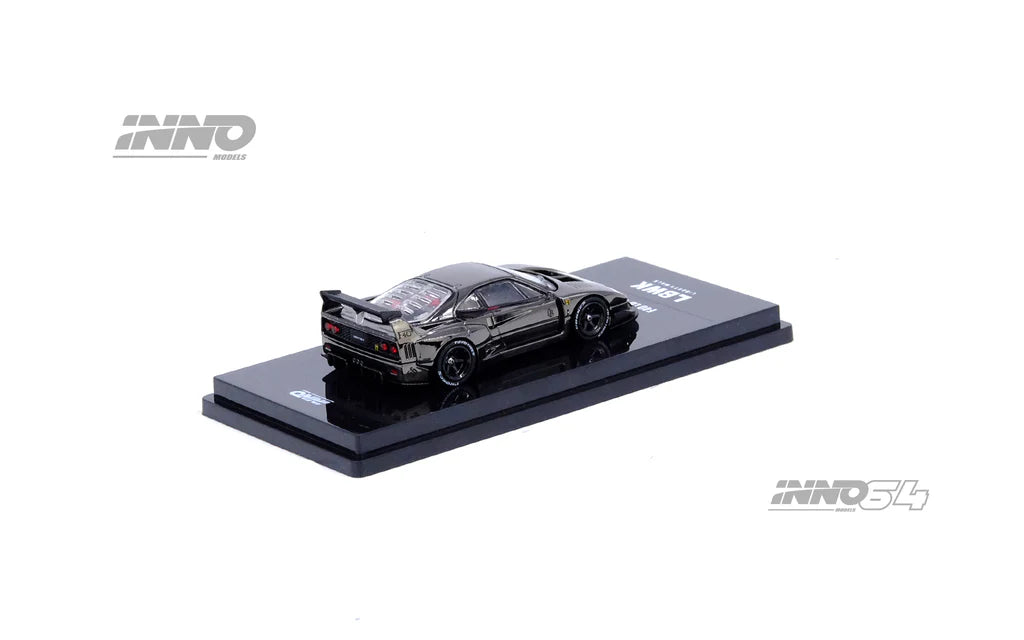 FERRARI F40 LBWK LIBERTY WALK (CHROME BLACK) INNO64 1:64