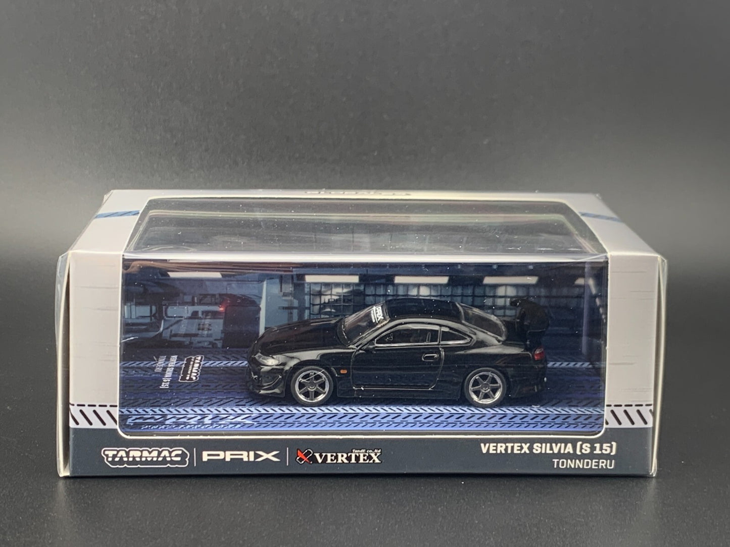 Nissan Silvia S15 TONNDERU Black Vertex Tarmac Works x PRIX Global64 1/64