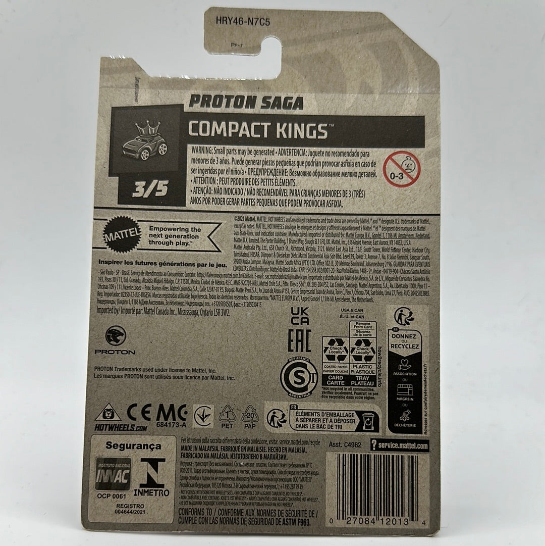 Proton Saga Compact Kings 3/5 Hotwheels Mainline 41/250