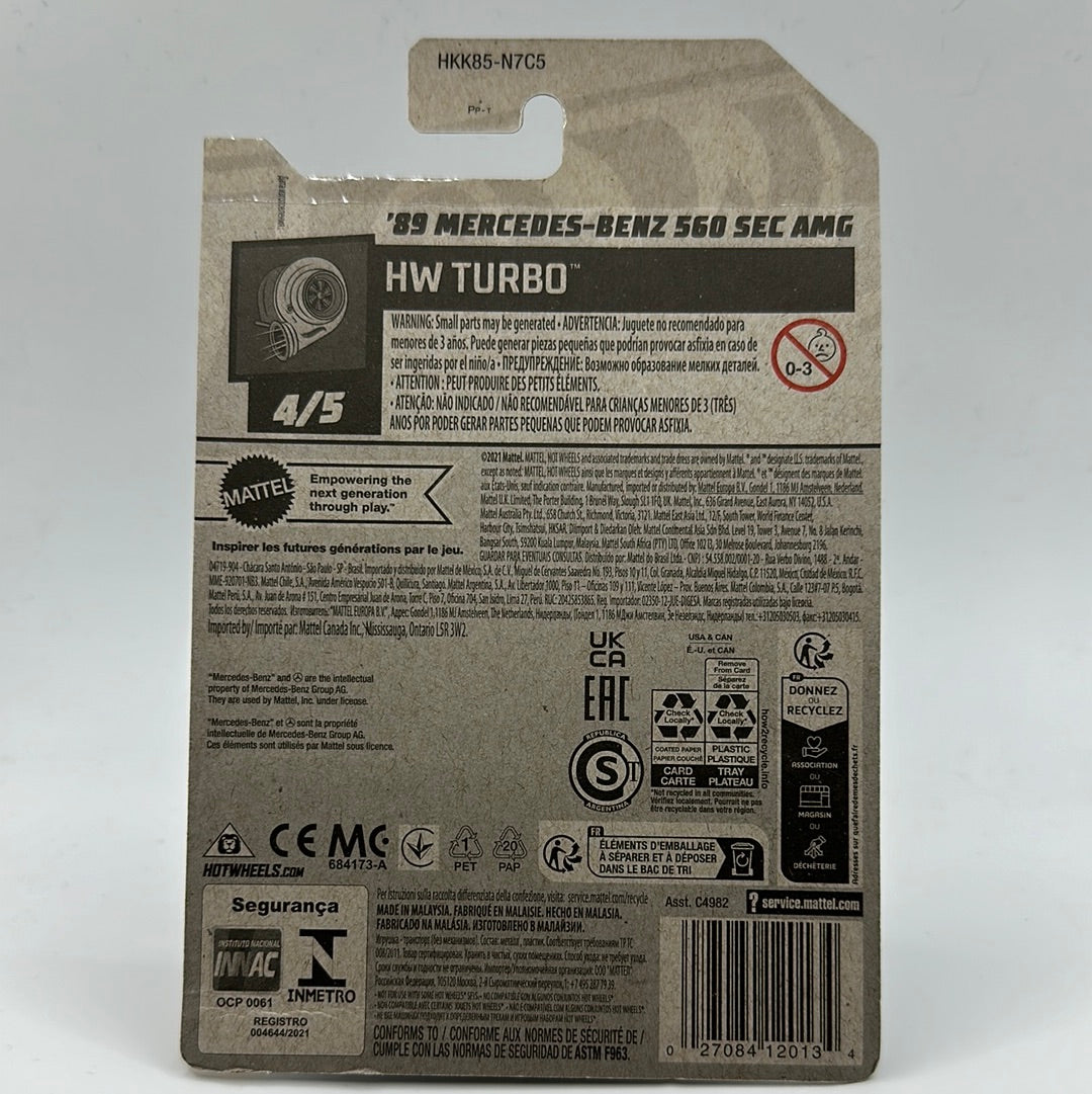 ‘89 Mercedes-Benz 560 SEC AMG - HW Turbo 4/5 Hotwheel Mainline 150/250