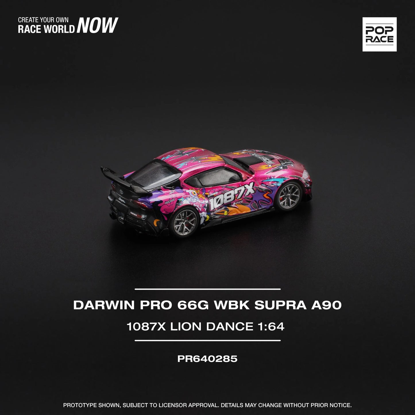 Toyota Supra Darwin Pro 66G 1087X Lion Dance POP RACE 1:64