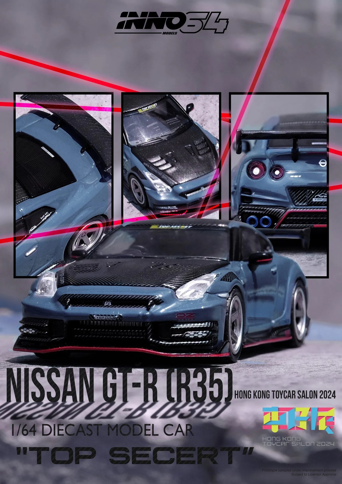 Nissan GT-R (R35) NISMO 2024 Tuned by “TOP SECRET” Hong Kong Toy Car Salon Special Edition INNO64