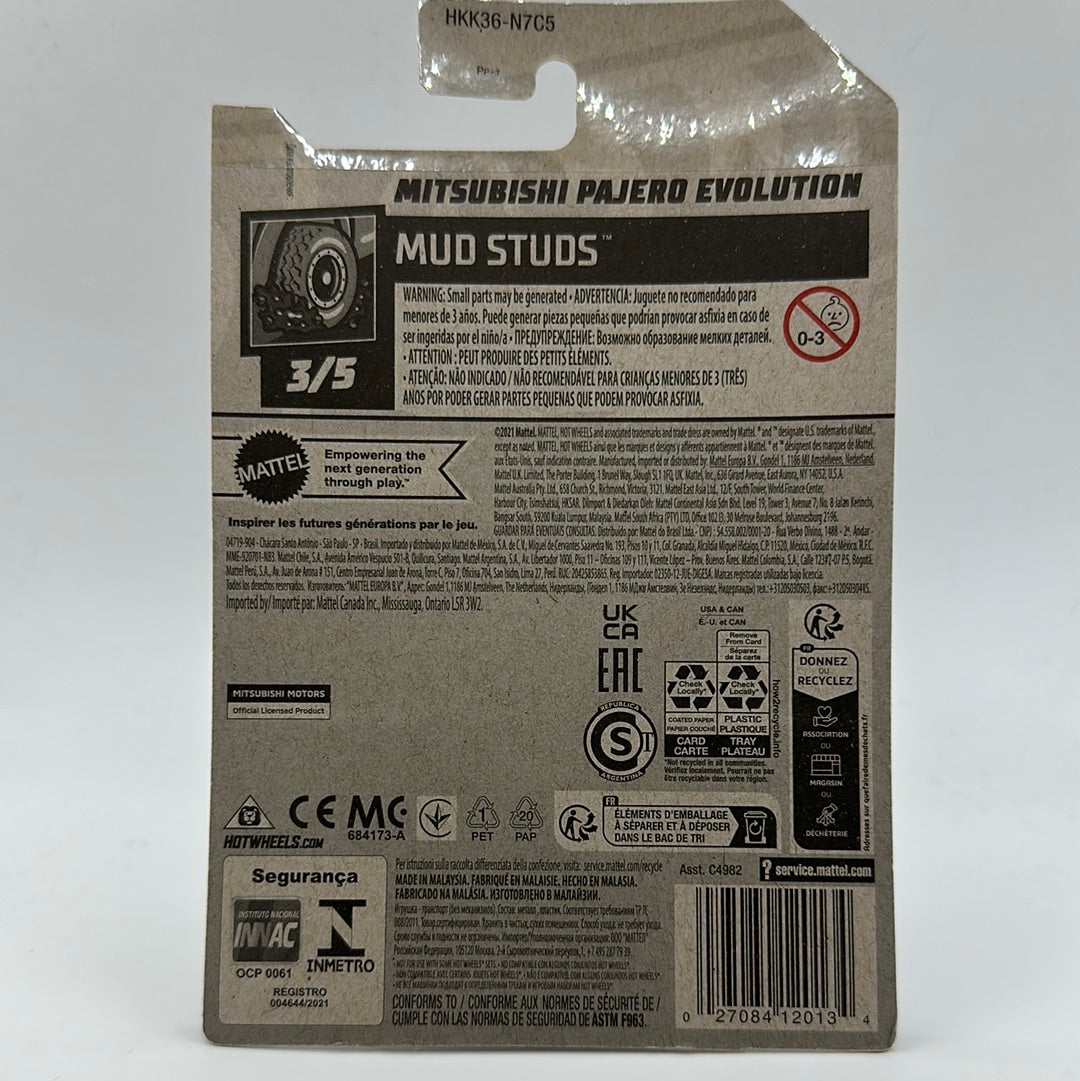 Mitsubishi Pajero Evolution Mud Studs 3/5 Hotwheels 175/250 Mainline