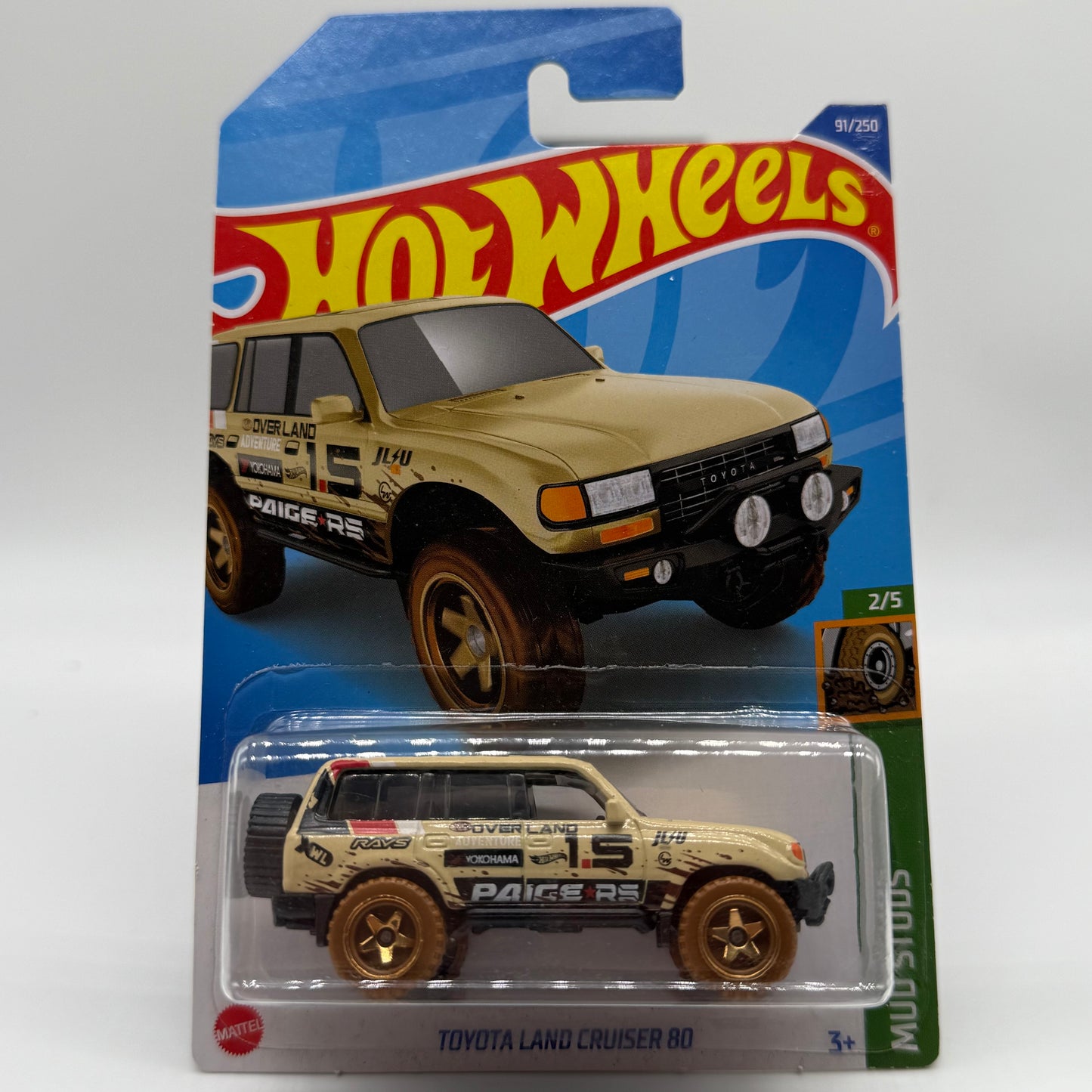 Toyota Land Cruiser 80 - Mud Studs 2/5 Hotwheels Mainline 91/250