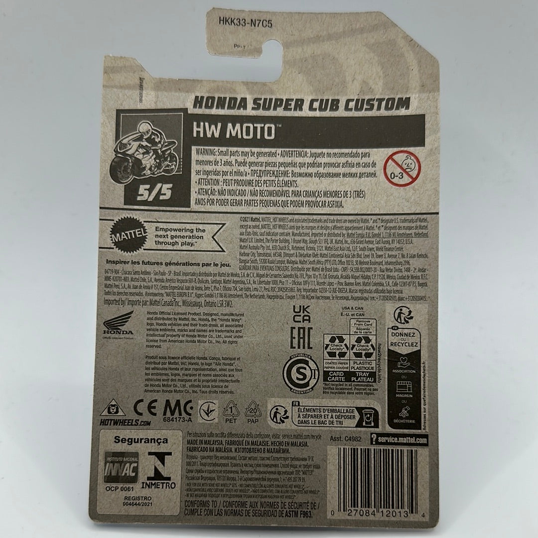 Honda Super Cub Custom - HW Moto 5/5 Hotwheels Mainline 160/250