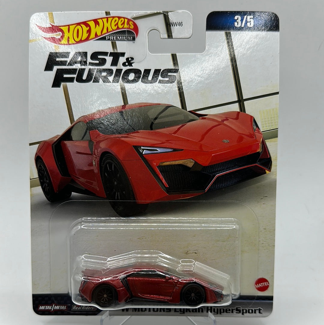 W Motors Lykan Hypersport Fast Furious 3 5 Hotwheels Premium 1 64 Diecast Culture