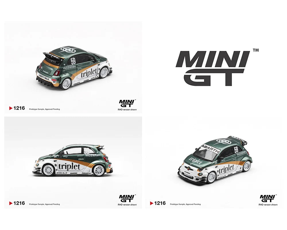 FIAT ABARTH 595 LB-WORKS X ABAS WORKS (TY EDITION) - MINI GT MGT01216