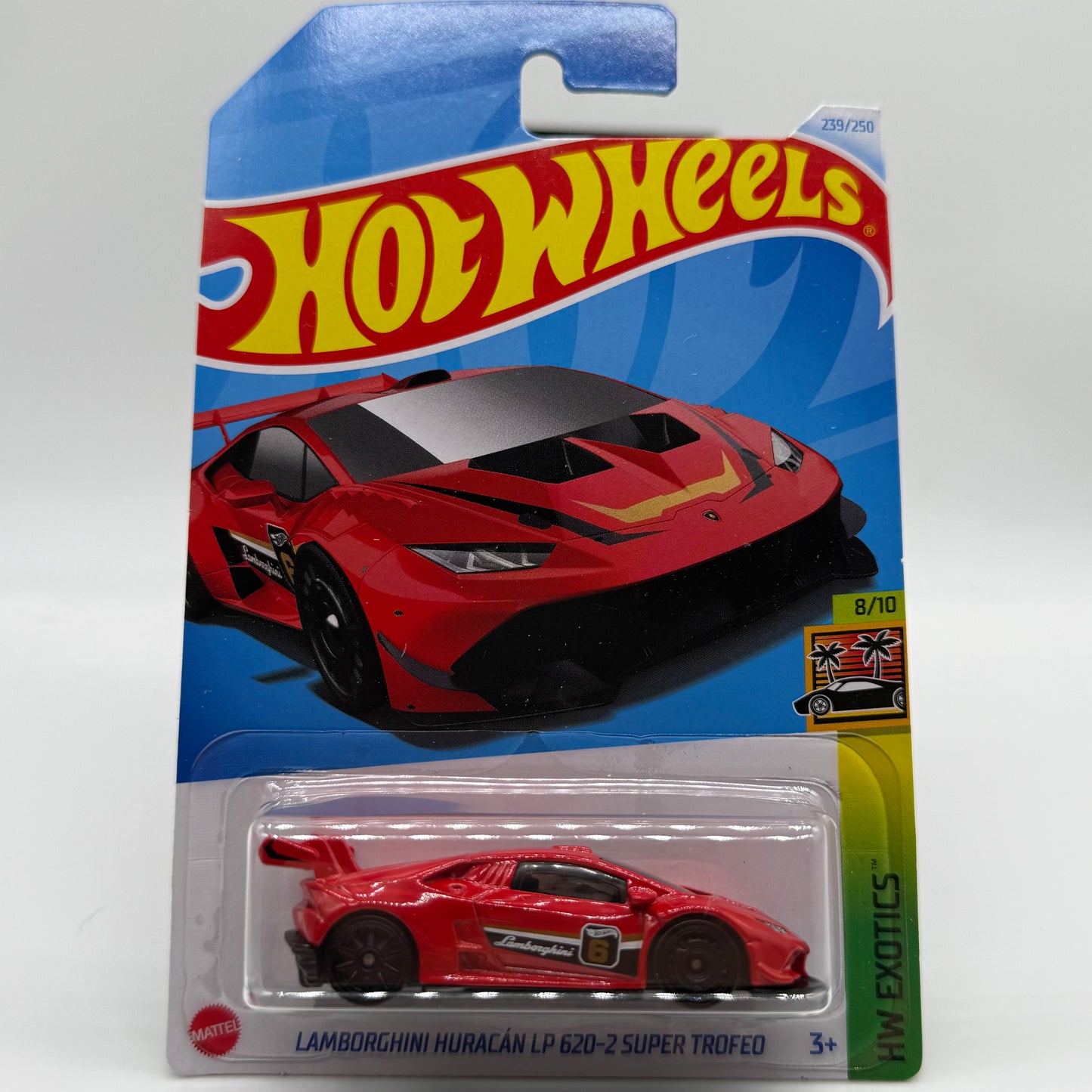 Lamborghini Huracàn LP 620-2 Super Trofeo HW Exotics 8/10 Hotwheels Mainline 239/250