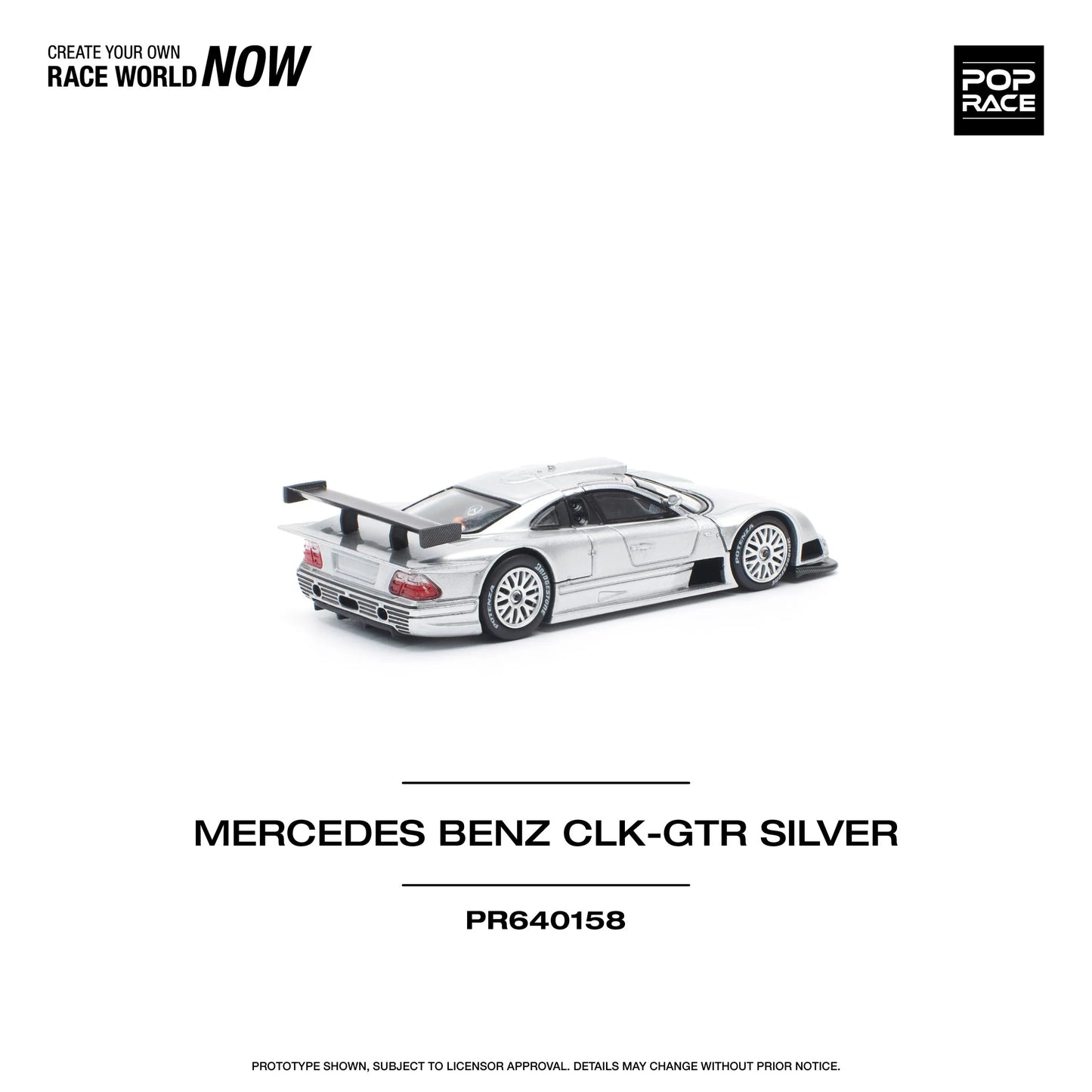 Mercedes Benz AMG CLK GTR – Silver - POP RACE