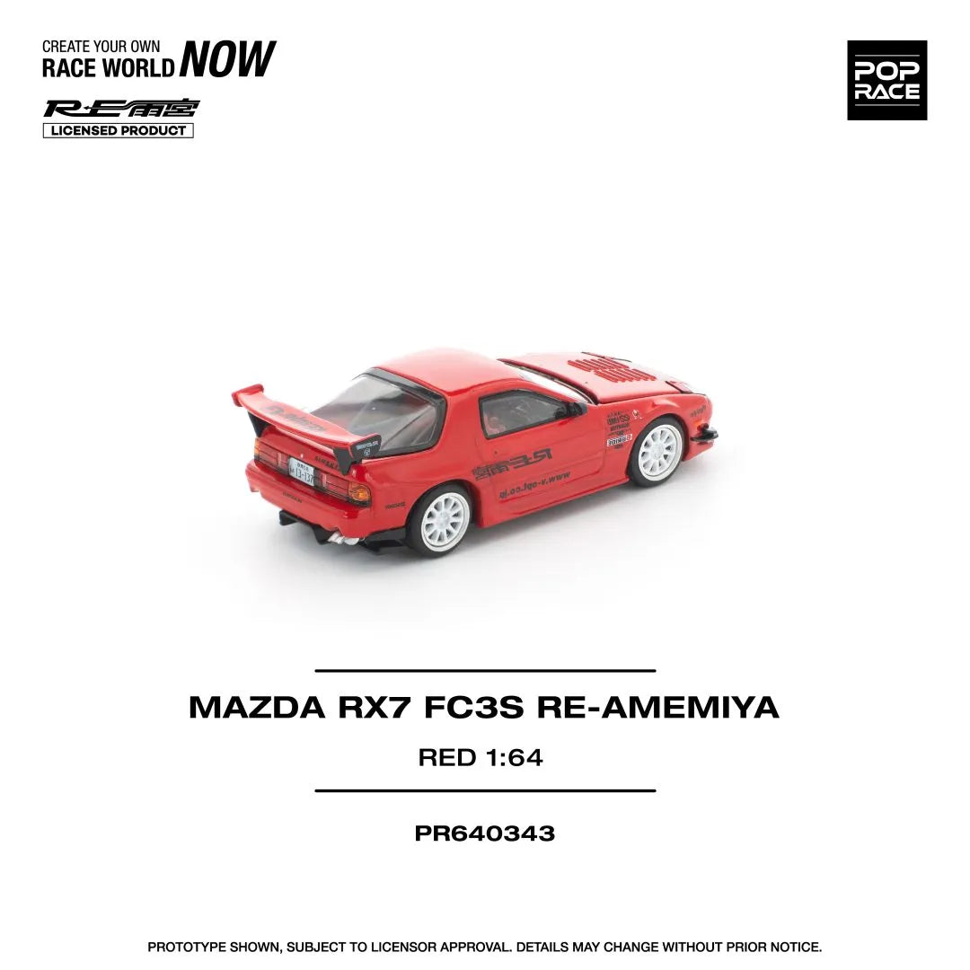 Mazda RX-7 FC3S RE-AMEMIYA Red – POP RACE PR64-0343