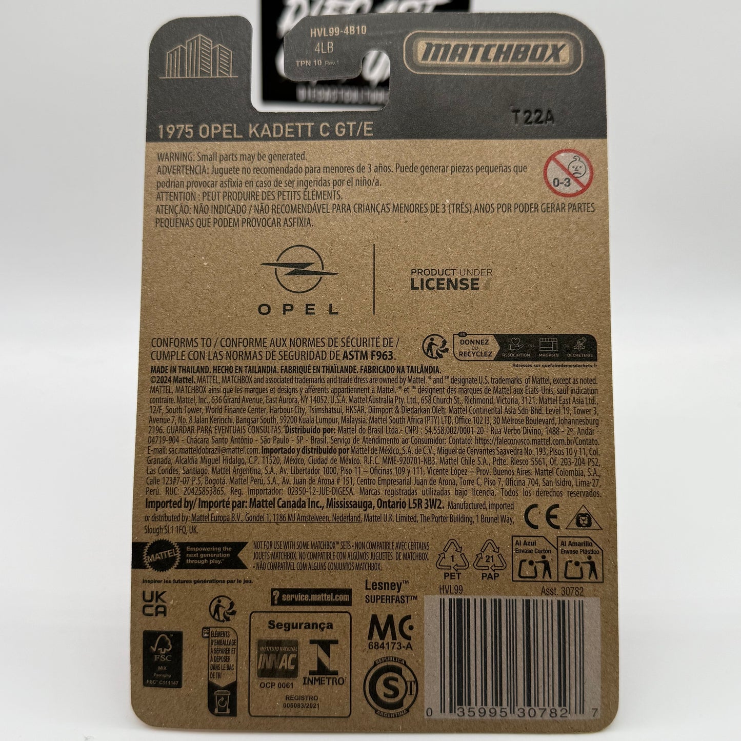 1975 Opel Kadett C GT/E - Matchbox *SUPER CHASE*