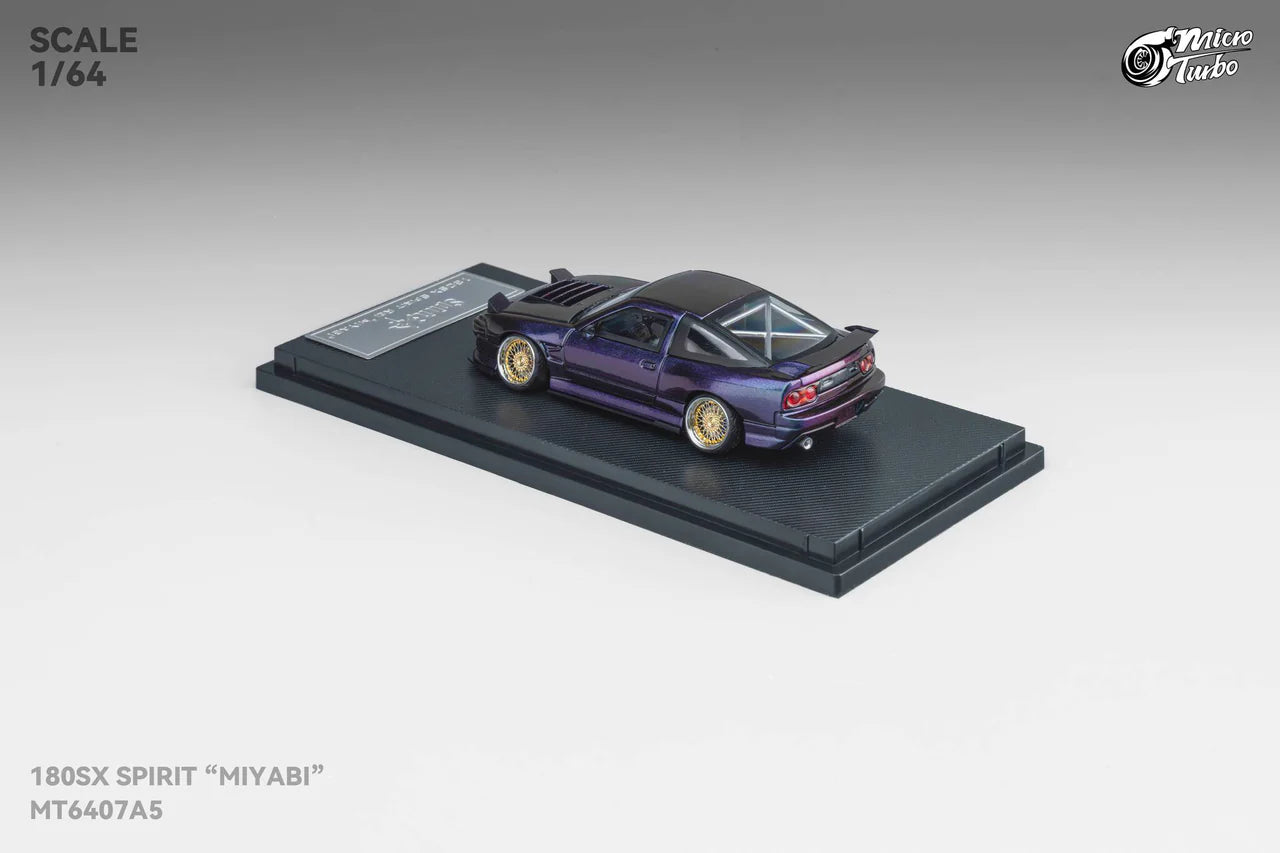 Custom Rocket Bunny Nissan 180SX - Purple GMHS Special Edition Micro Turbo 1:64
