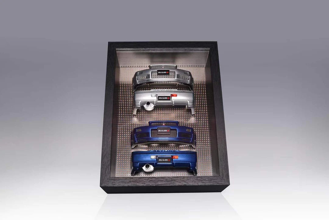 NISSAN SKYLINE GTR R34 2024 HEC BUMPER DISPLAY FRAME - MOTORHELIX 1:18