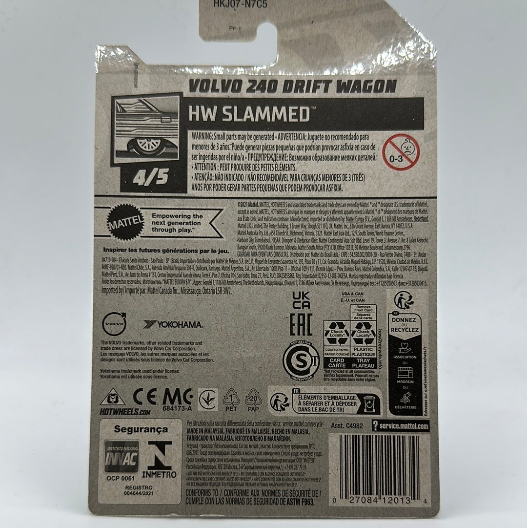 Volvo 240 Drift Wagon HW Slammed 4/5 Hotwheels mainline 245/250 1:64