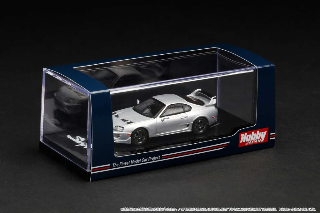 TOYOTA SUPRA RZ (A80) JDM STYLE (SILVER METALLIC) HOBBY JAPAN 1:64