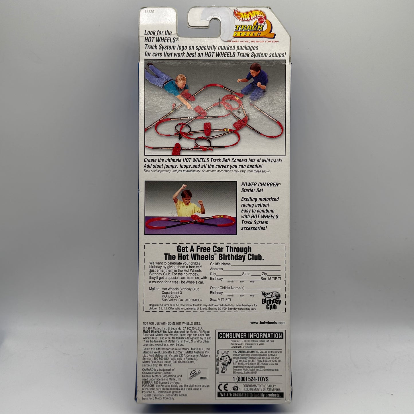 G Force Stunt Riders Gift Pack - 1997 5 Pack Hotwheels