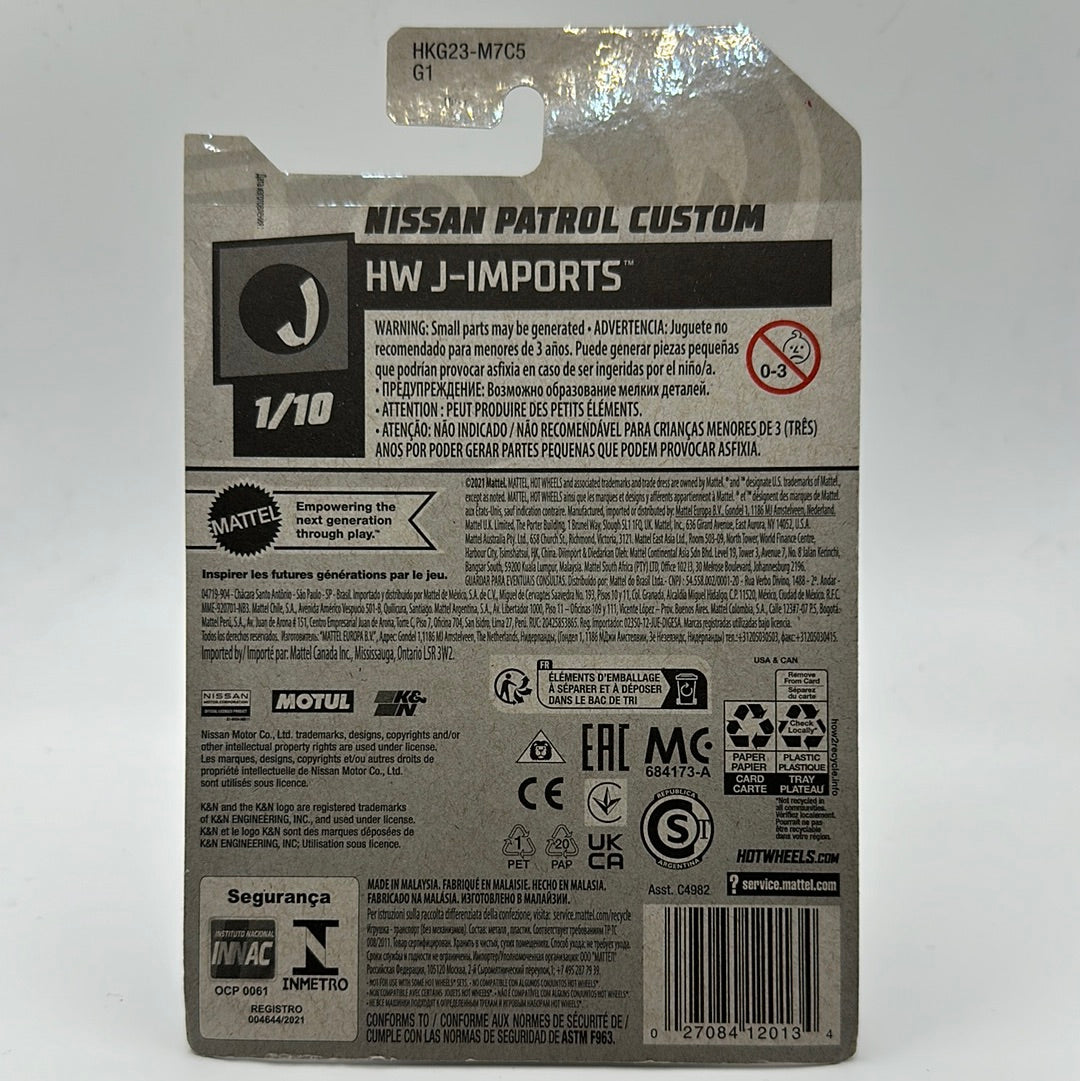 Nissan Patrol Custom HW J-Imports 1/10 Hotwheels 20/250 Mainline 1:64