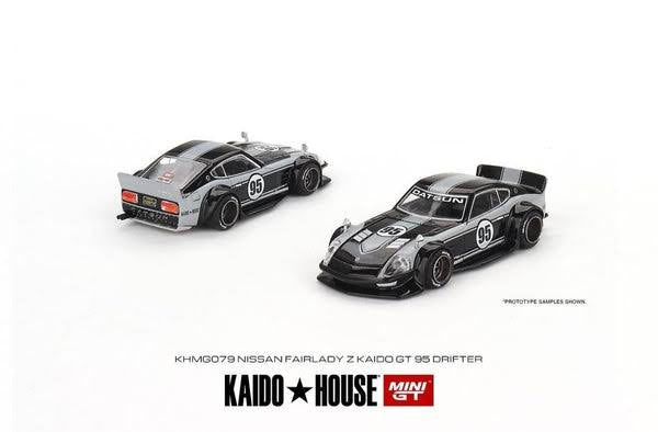 Nissan Fairlady Z Kaido GT 95 Drifter Black/Grey 079 Kaido House x MiniGT 1:64 Scale