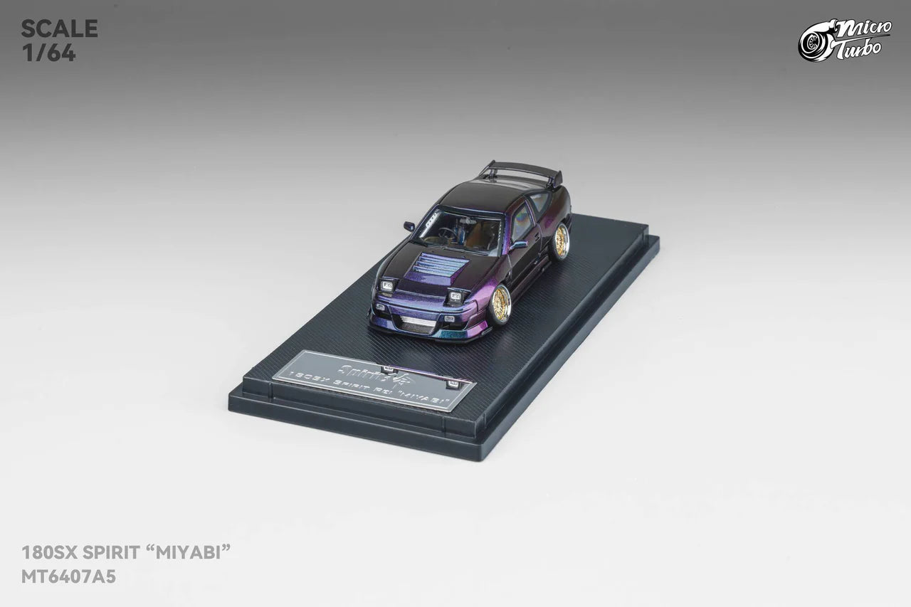 Custom Rocket Bunny Nissan 180SX - Purple GMHS Special Edition Micro Turbo 1:64