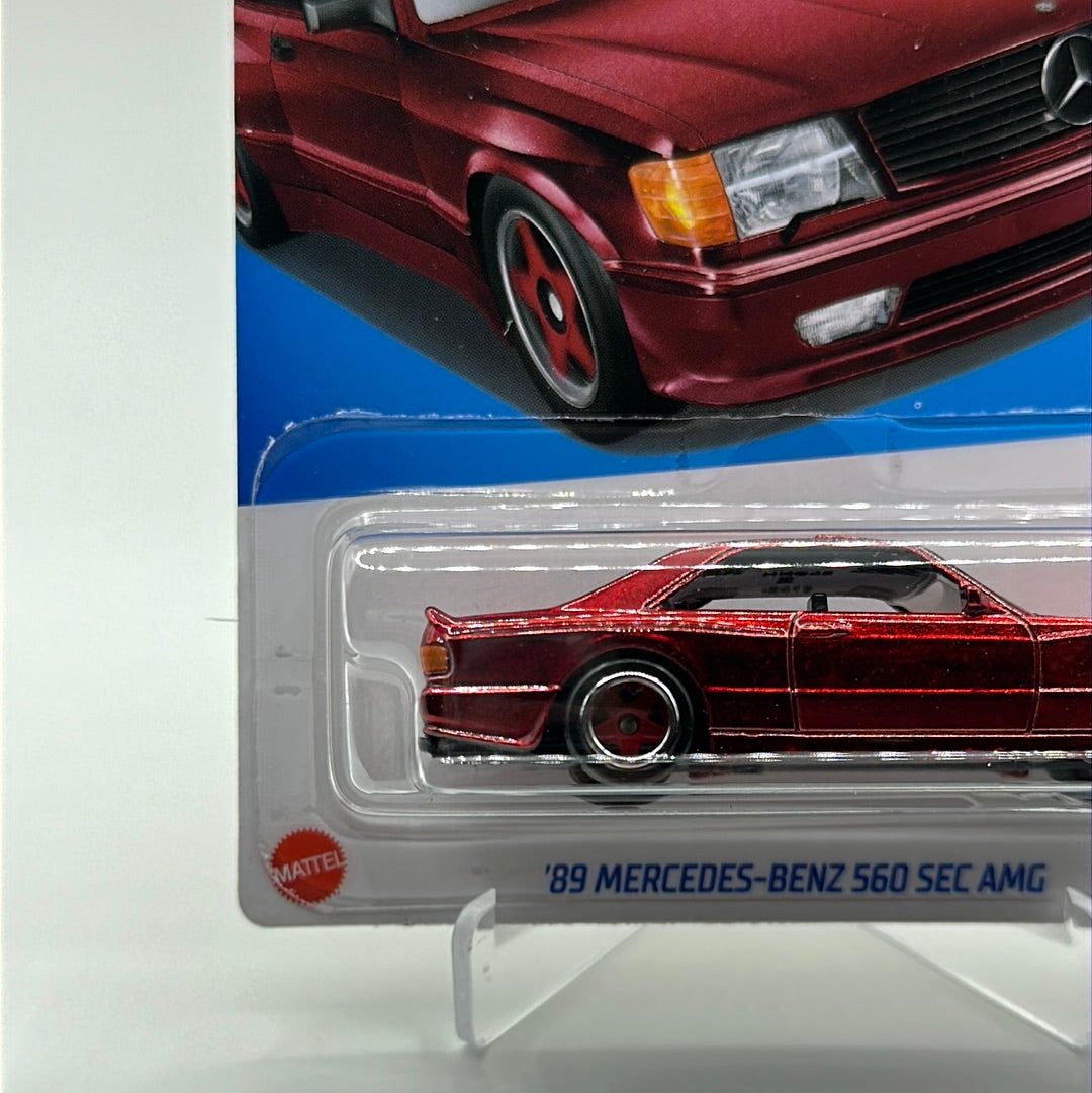 ‘89 Mercedes-Benz 560 SEC AMG *STH* Super Treasure Hunt - HW Modified 8/10 Hotwheels Mainline