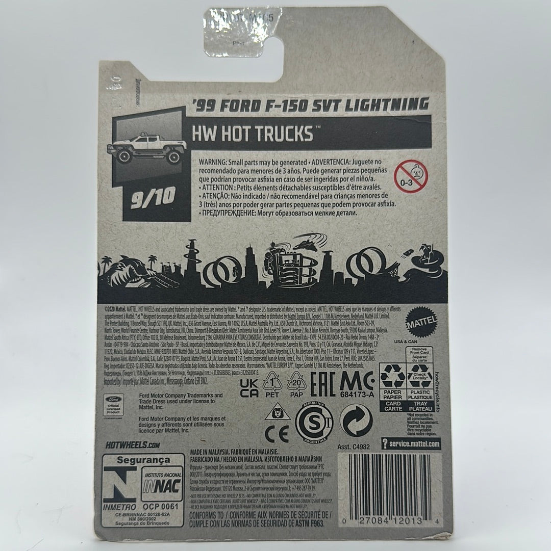 ‘99 Ford F-150 SVT Lightning - HW Hot Trucks 9/10 Hotwheels Mainline 257/250