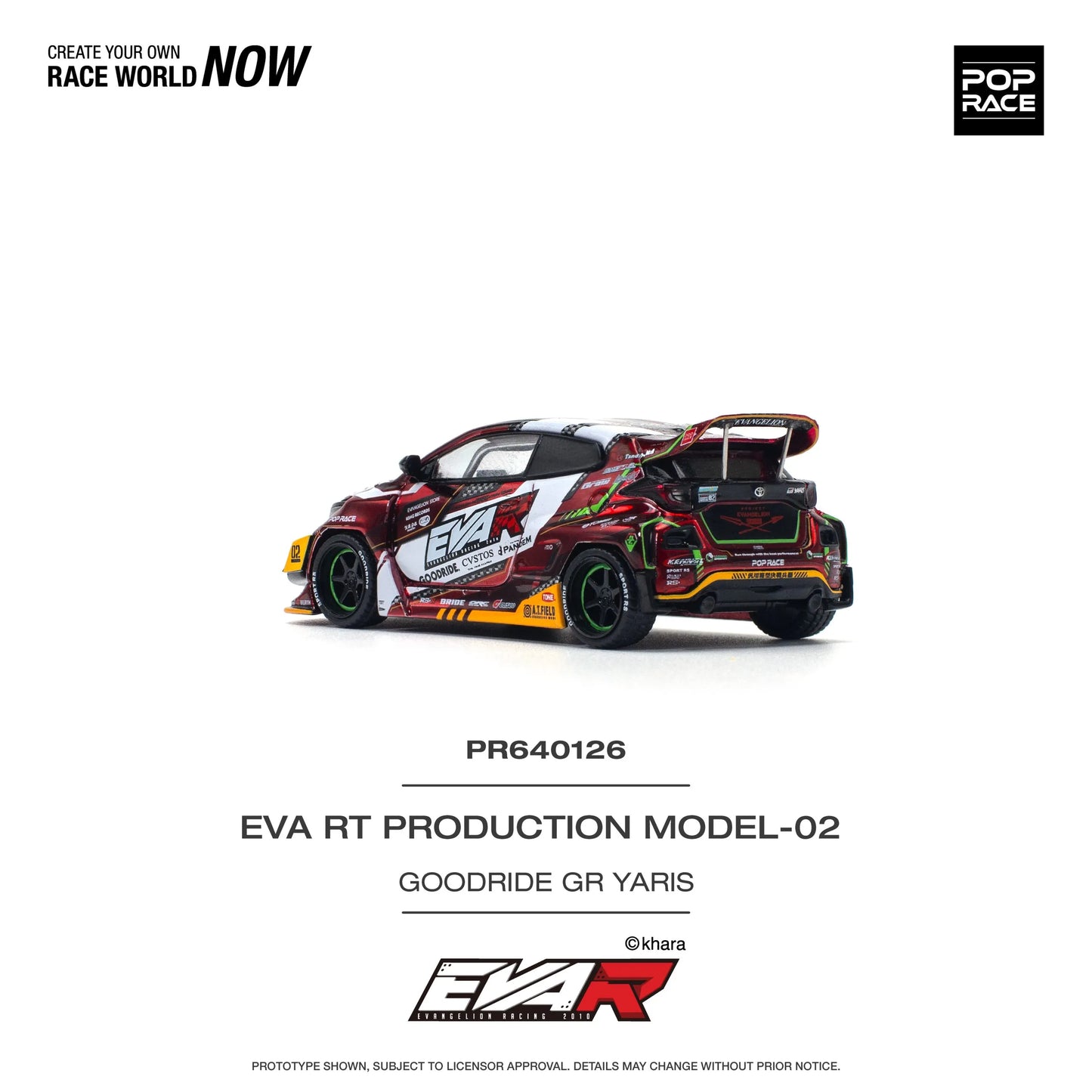 Pandem Toyota GR Yaris Eva RT Production Model-02 Goodride Livery POP RACE