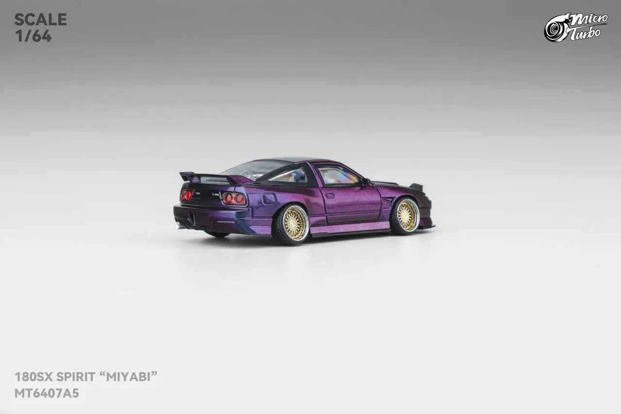 Custom Rocket Bunny Nissan 180SX - Purple GMHS Special Edition Micro Turbo 1:64