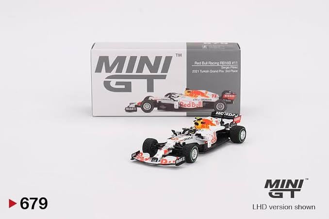 Sergio Perez Red Bull Racing RB16B #11 2021 Turkish GP 3rd Place Mini GT