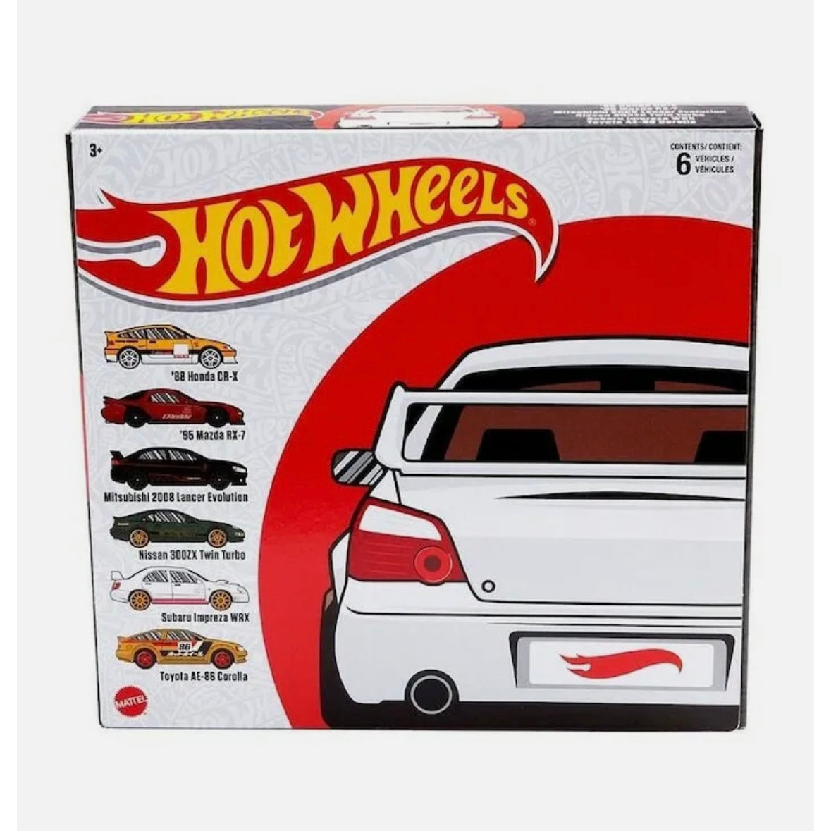Japanese Car Culture Multi Pack JDM Collection 6 Pack Boxed 2022 Release Hotwheels set
