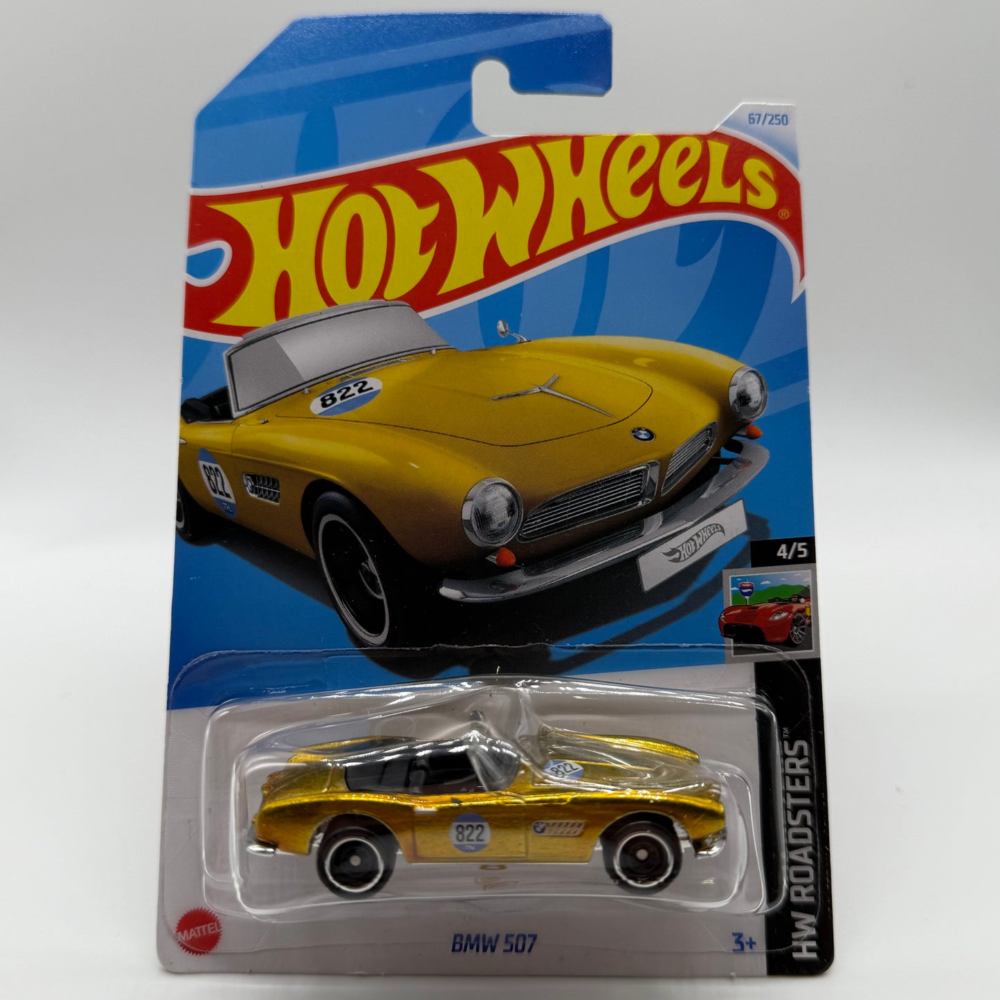 BMW 507 *STH* Super Treasure HW Roadsters Hotwheels *MELTED BLISTER*