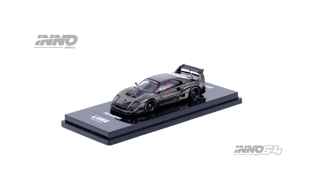FERRARI F40 LBWK LIBERTY WALK (CHROME BLACK) INNO64 1:64