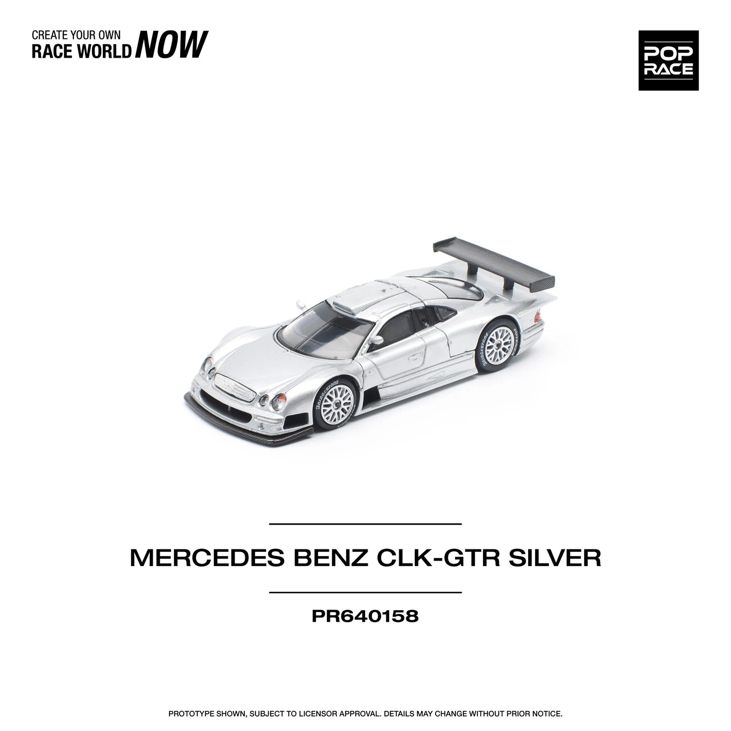 Mercedes Benz AMG CLK GTR – Silver - POP RACE
