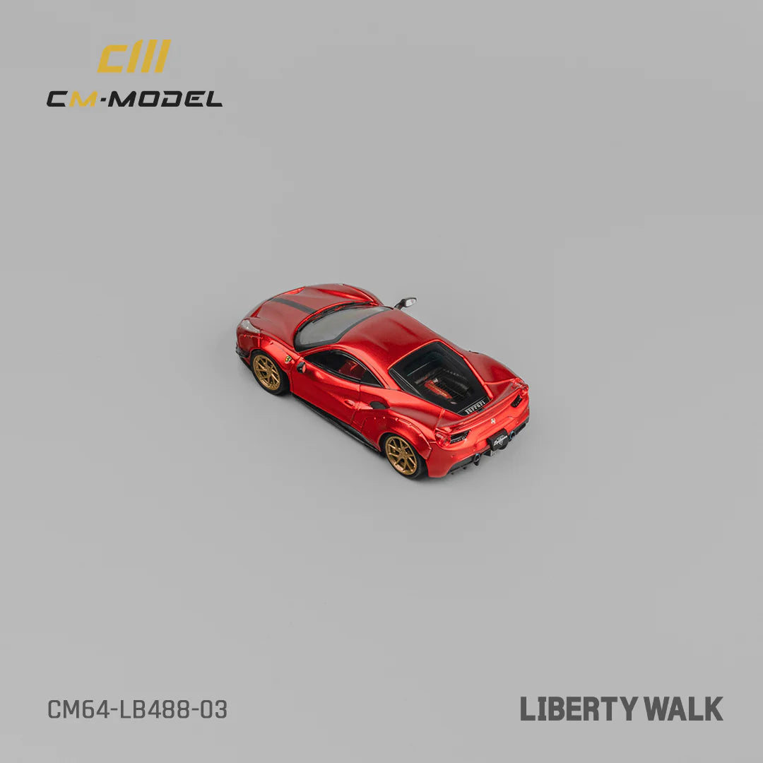 LBWK 488 WIDEBODY METALLIC RED - CM MODEL 1:64