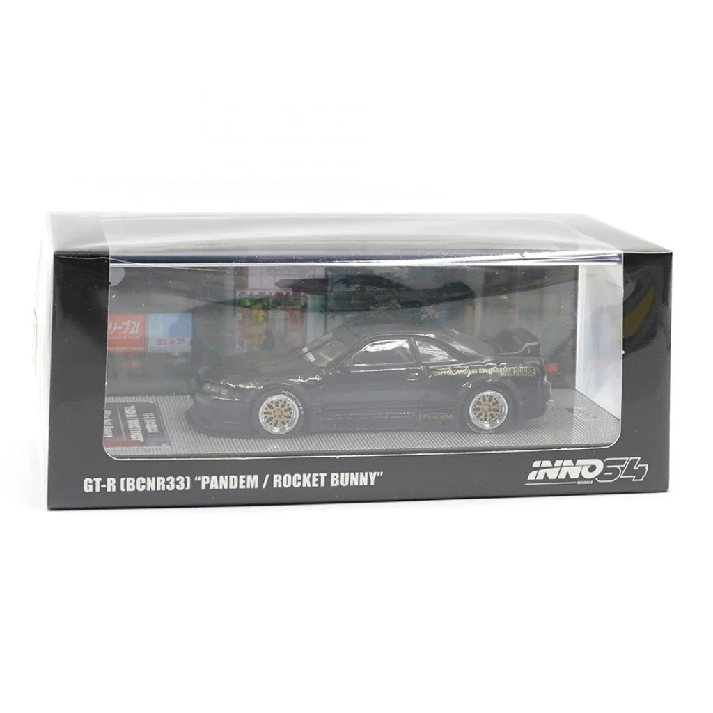 NISSAN SKYLINE GT-R (R33) PANDEM ROCKET BUNNY (BLACK) INNO64