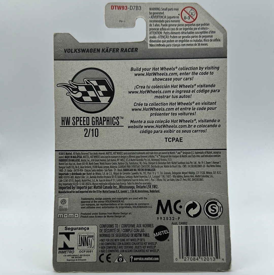 Volkswagen Kafer Racer MOMO - HW Speed Graphics 2/10 Hotwheels Mainline 56/365 *Creased Card*