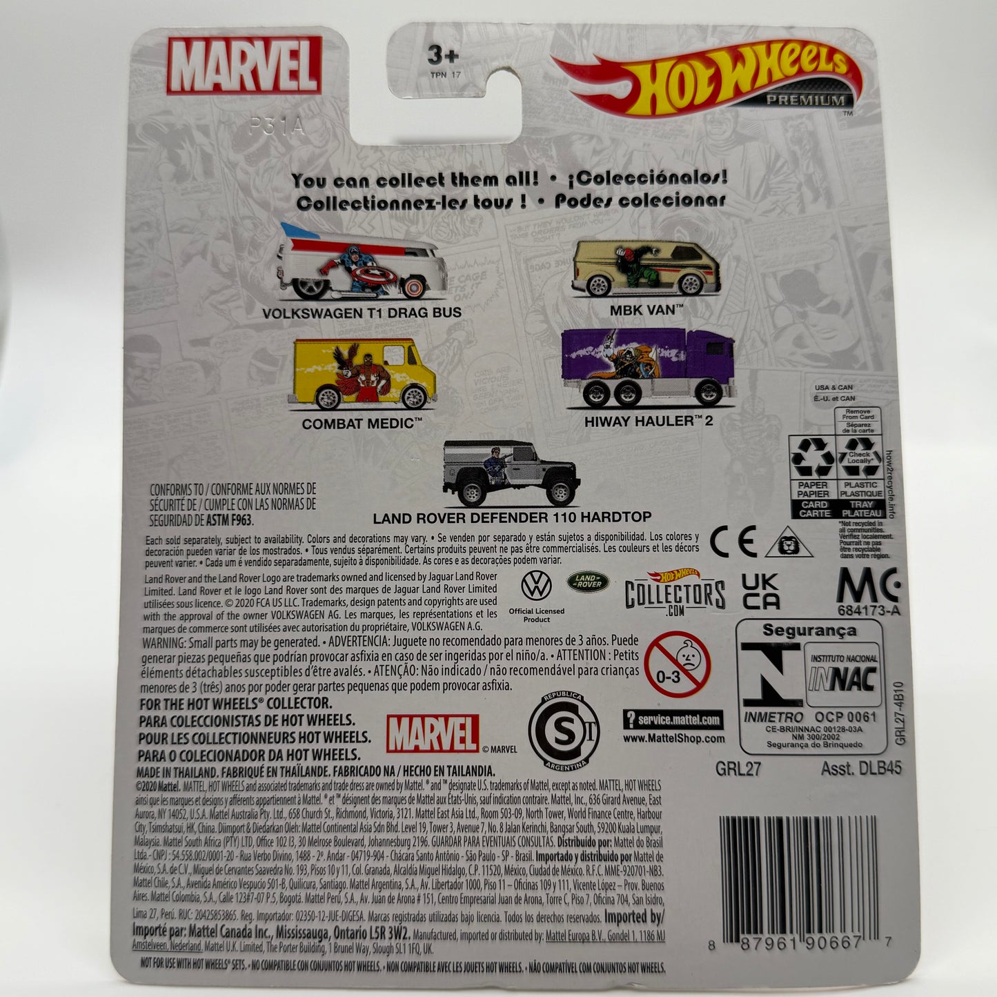 Combat Medic - Marvel Falcon 3/5 Hotwheels Premium